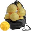Tebery 12 Pack Yellow Dimpled Practice Balls, 1...