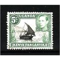 KENYA UGANDA AND TANGANYIKA 1938 5c BLACK AND G...