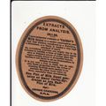 very old beer label - Calder`s Milk Stout (2)