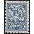 Po Mi 85 x (**): 1½ Kr. deep blue Postage Due S...