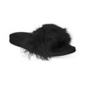 INC Women's Wedge Faux-Marabou Slide Slippers B...