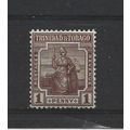 Trinidad&Tobago.SG208 1d Brown.Mounted Mint.Aug24