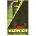 Advertising THE CONTINENT VIA HARWICH Postcard ...