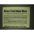1913 Buffalo Lithia Springs Water Ad - Bright's...