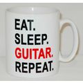 Eat Sleep Guitar Mug Can Personalise Guitarist ...