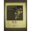 1963 Carrington Jewellers Wood Anemone Brooch Ad - Carrington of Regent Street