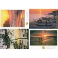 Algarve Golden Sunset 4x Portugal Postcard s