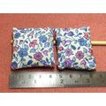 White Floral Cushions 1 Pair Handmade 1:12th Do...