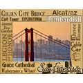 San Francisco Points of Interest Laser Engraved...