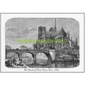 Notre Dame, Paris in 1810, c1890, MODERN REPROD...