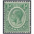 Jamaica 1927 SG89a 1/2d Green Mounted Mint