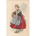 Artist Drawn One Of The National Costumes Of Sp...