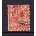 GREAT BRITAIN 1921 SG 368 2d ORANGE FINE USED