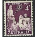 Australia 1958 Christmas 4d Deep Violet SG307 GU
