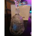 Cut Glass Bell Floral Design