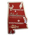 Alabama The Yellowhammer State Foil Fridge Magnet