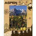 Aspen Colorado Laser Engraved Wood Picture Fram...
