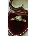 Antique Art Deco " K&P" .15ct Diamond 14kt Yell...