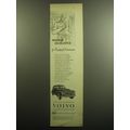 1958 Volvo Car Advertisement - Swedish Excellence for Practical Americans