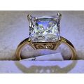 9.24ct Princess Solitaire Ring Made With Swarov...