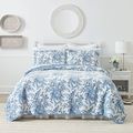 King size 3 Piece Bed-in-a-Bag Reversible Blue ...