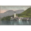 Markt vom See aus dem Schafberg, St Wolfgang, 1...
