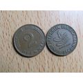 1964d 2 Pfennig Germany Coin