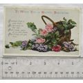 vintage postcard - To Wish You A Happy Birthday
