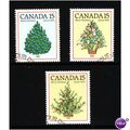 CANADA 1981 CHRISTMAS TREE SG 1023/1025 SET 3 V...
