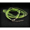Pretty Green Cord Voile Choker Necklace Chain J...