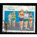 Australia 1990 Sport Fun Run $1.00 Used Stamp.