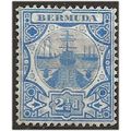 Bermuda 1910 SG41 2 1/2d Blue Wmk Multi Crown C...