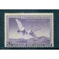 RW17 $2 Trumpeter Swans in Flight Just Clears M...