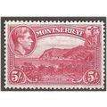 1938 SG110 5/- Rose-Carmine Perf 13 Mounted Min...