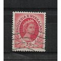 Rhodesia&Nyasaland.SG4 3d Queen Elizabeth II (C...