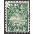 Bermuda 1936 SG105 1/- Green Fine Used ..
