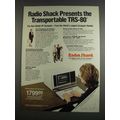 1984 Radio Shack TRS-80 Model 4P Computer Ad - Transportable