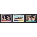TUVALU 1977 SILVER JUBILEE SG 50 / 52 SET 3 VAL...