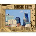 Music City Nashville Tennessee Laser Engraved W...