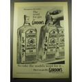 1960 Gordon's Gin Advertisment - Throughout the world