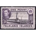 Falkland Islands KGVI 1938-50 1d Black Purple-V...