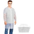 25 Pack White Polypropylene Lab Coats 3XL Size....