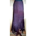 Per Una M&S Brown Cordiroy Applique Floral Long...