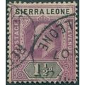 Sierra Leone 1905 1½d dull purple & black SG88 ...