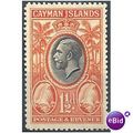 Cayman Islands 1935 SG99 1 1/2d Black & Orange ...