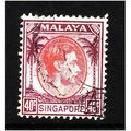 SINGAPORE 1948 SG 11 40c RED AND PURPLE FINE USED
