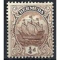 Bermuda 1912 SG44 1/4d Brown Mounted Mint .. ..