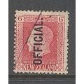 NewZealand.O102 6d King George V (Carmine).Vari...