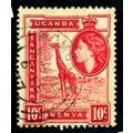 KENYA UGANDA TANGANYIKA 1954 SG 168 10c GIRAFFE...