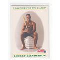 1991 Score Rickey Henderson Cooperstown card #B...